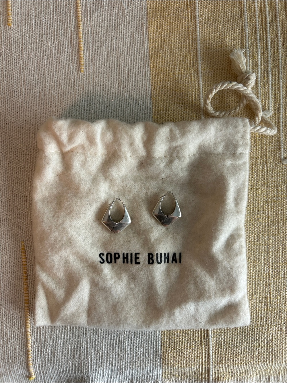 Sophie Buhai Pryamid Hoop Earrings